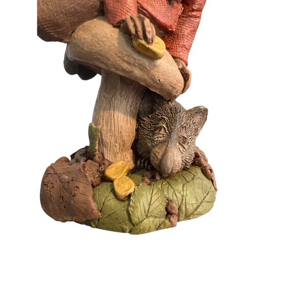 Vintage Tom Clark Kevin Gnome Figurine Pecan Resin 1991 Numbered 72 5.5" Estate - Picture 3 of 5